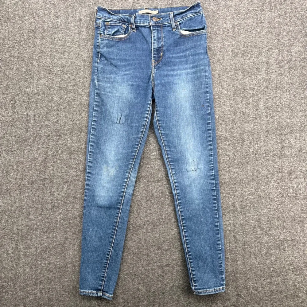 Levis 720 High Rise Super Skinny Jeans Womens 29 Medium Wash Blue Denim Pants
